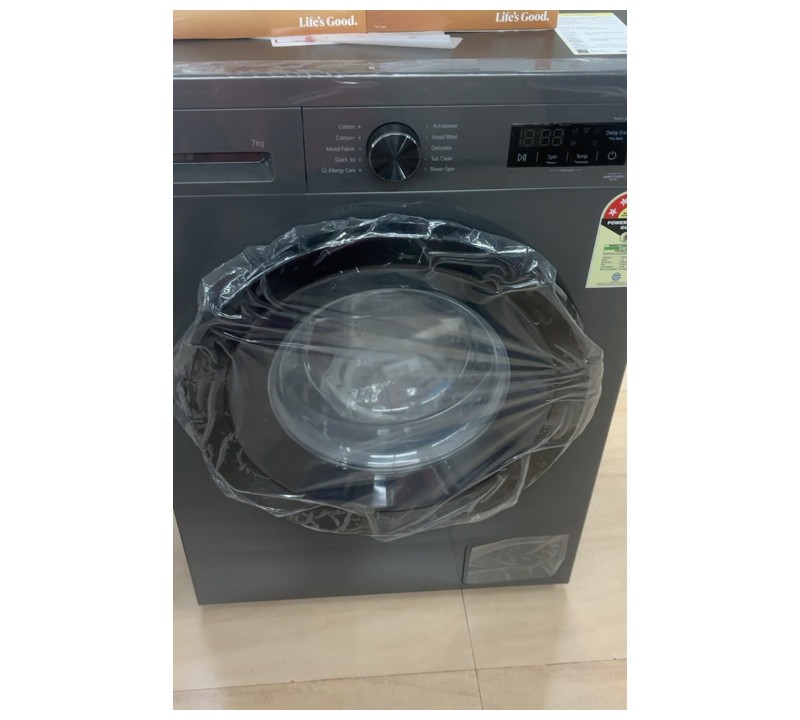 LG 7 kg Black Front Load